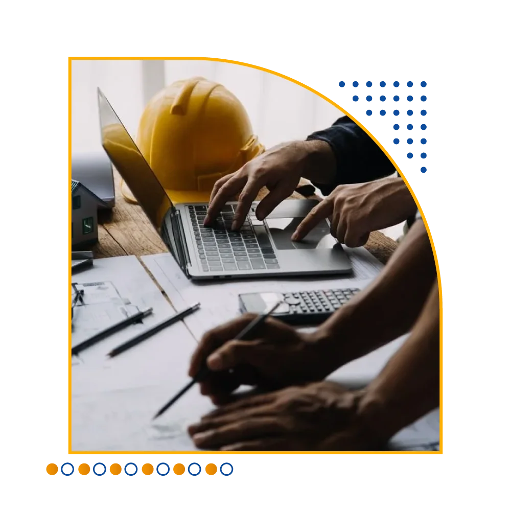 Image of a construction project management software interface displaying project timelines and task assignments