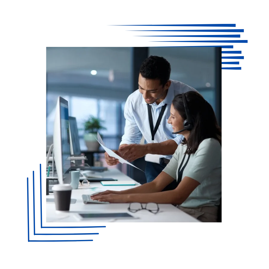 Visual representation of call center outsourcing services, showcasing an emergency answering service for urgent inquiries