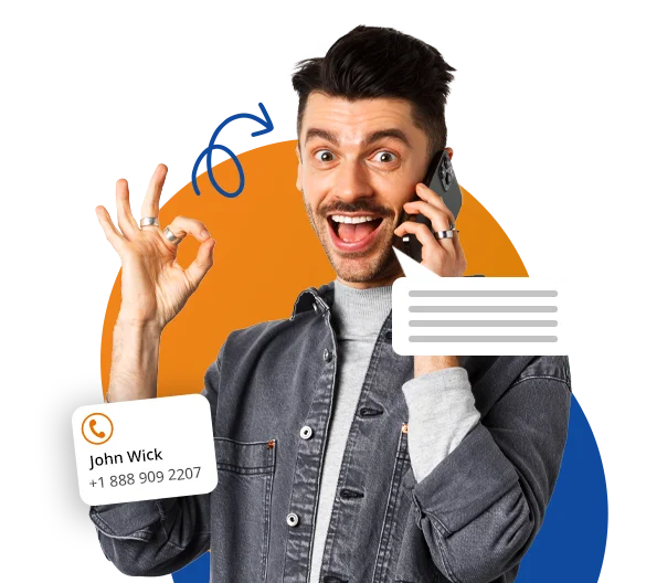 A man speaking on the phone, illustrating the role of a virtual HR assistant in communication
